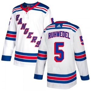Chad Ruhwedel New York Rangers Adidas Authentic White Jersey