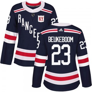 Women's Jeff Beukeboom New York Rangers Adidas Authentic Navy Blue 2018 Winter Classic Home Jersey