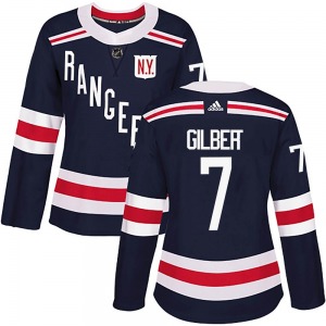 Women's Rod Gilbert New York Rangers Adidas Authentic Navy Blue 2018 Winter Classic Home Jersey