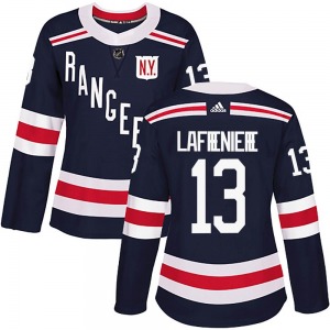 Women's Alexis Lafreniere New York Rangers Adidas Authentic Navy Blue 2018 Winter Classic Home Jersey