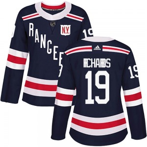 Women's Brad Richards New York Rangers Adidas Authentic Navy Blue 2018 Winter Classic Home Jersey