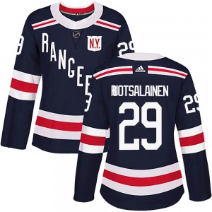 Women's Reijo Ruotsalainen New York Rangers Adidas Authentic Navy Blue 2018 Winter Classic Home Jersey