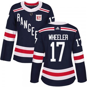 Women's Blake Wheeler New York Rangers Adidas Authentic Navy Blue 2018 Winter Classic Home Jersey