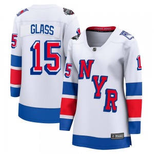 Women's Tanner Glass New York Rangers Fanatics Branded Breakaway White 2024 Stadium Series Jersey
