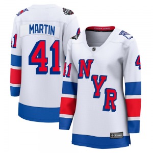 Women's Spencer Martin New York Rangers Fanatics Branded Breakaway White 2024 Stadium Series Jersey