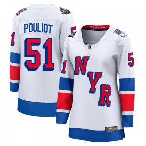 Women's Derrick Pouliot New York Rangers Fanatics Branded Breakaway White 2024 Stadium Series Jersey