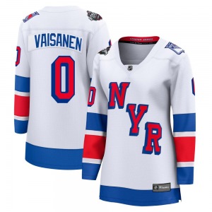 Women's Kalle Vaisanen New York Rangers Fanatics Branded Breakaway White 2024 Stadium Series Jersey