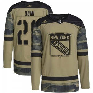 Tie Domi New York Rangers Adidas Authentic Camo Military Appreciation Practice Jersey