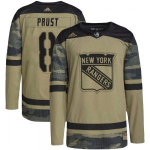 Brandon Prust New York Rangers Adidas Authentic Camo Military Appreciation Practice Jersey