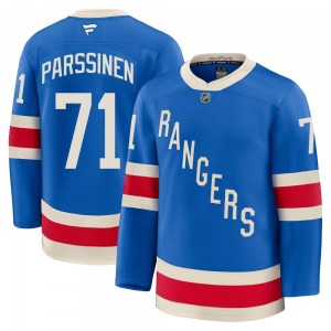 Juuso Parssinen New York Rangers Fanatics Premium Blue Centennial Jersey