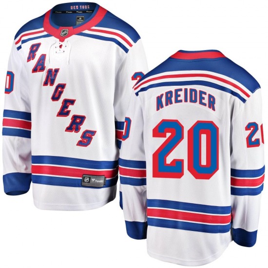 Youth Chris Kreider New York Rangers Fanatics Branded Breakaway White