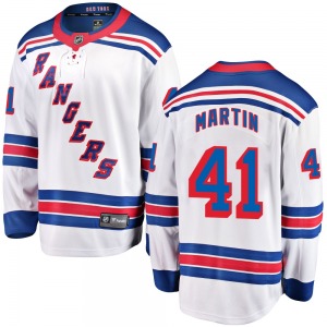 Youth Spencer Martin New York Rangers Fanatics Branded Breakaway White Away Jersey