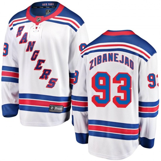 Youth Mika Zibanejad New York Rangers Fanatics Branded Breakaway White