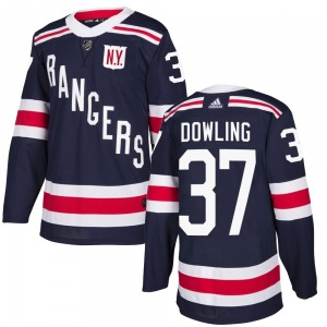 Youth Justin Dowling New York Rangers Adidas Authentic Navy Blue 2018 Winter Classic Home Jersey