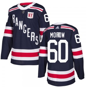 Youth Scott Morrow New York Rangers Adidas Authentic Navy Blue 2018 Winter Classic Home Jersey