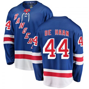 Youth Calvin de Haan New York Rangers Fanatics Branded Breakaway Blue Home Jersey