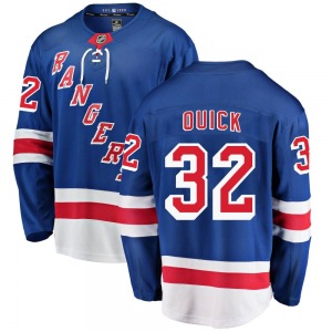 Youth Jonathan Quick New York Rangers Fanatics Branded Breakaway Blue Home Jersey