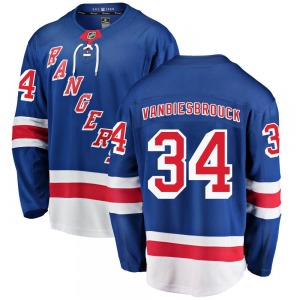 Youth John Vanbiesbrouck New York Rangers Fanatics Branded Breakaway Blue Home Jersey